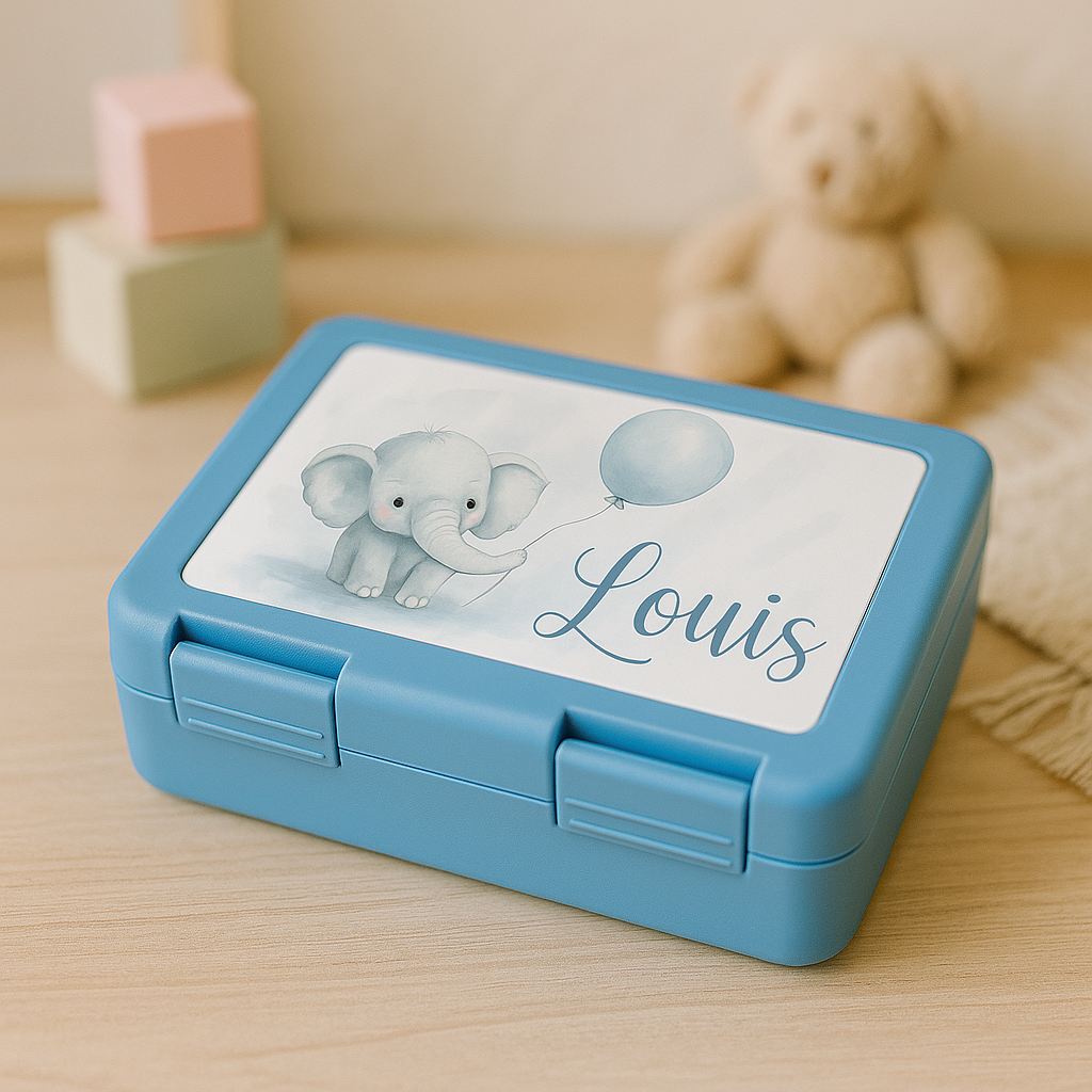 Boite à doudou - sucette personnalisée (couleur bleu turquoise)