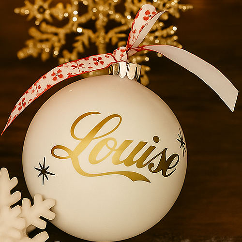 Boule de Noël personnalisée