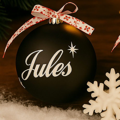 Boule de Noël personnalisée