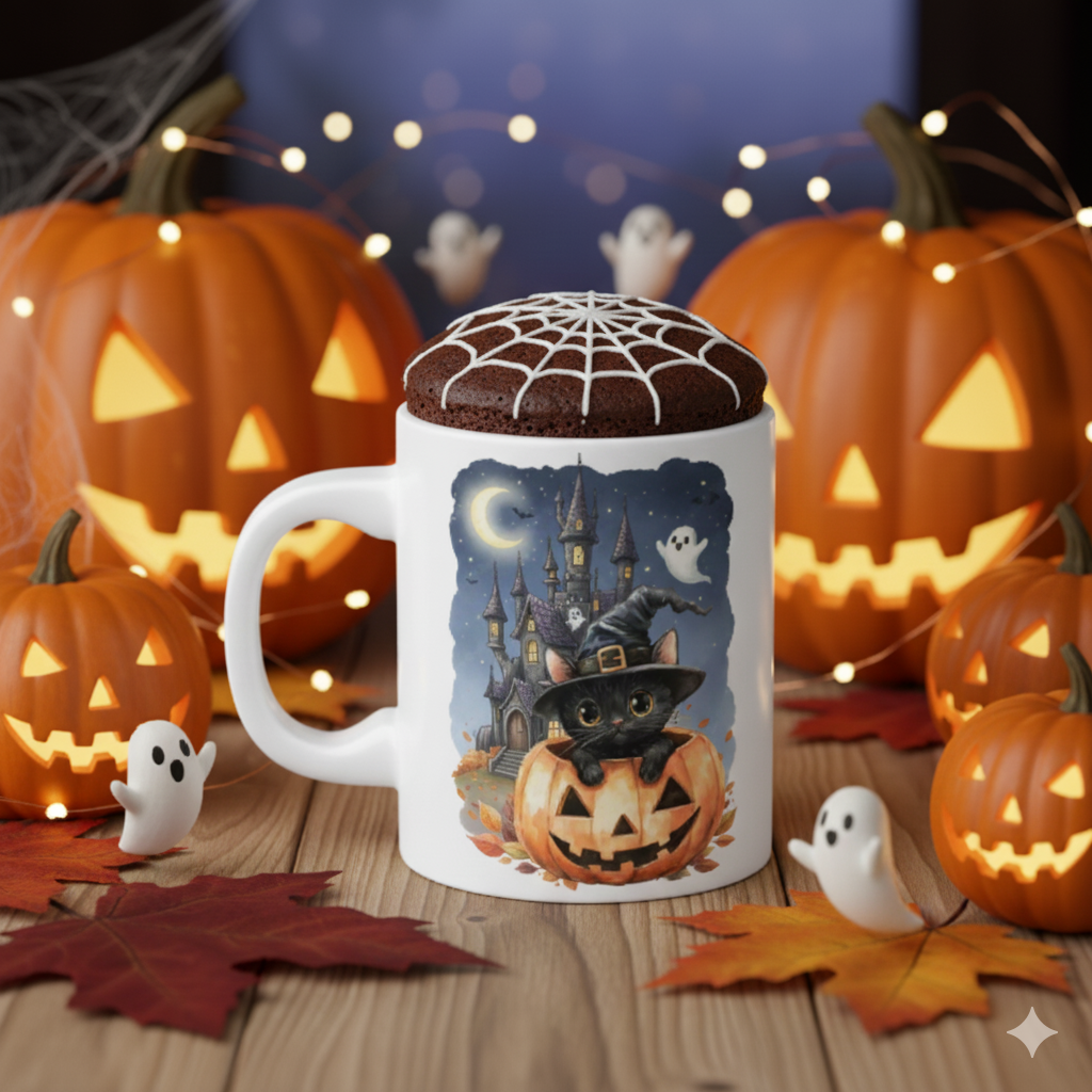 Mug et sa préparation pour mug cake - Collection Halloween (enfant)