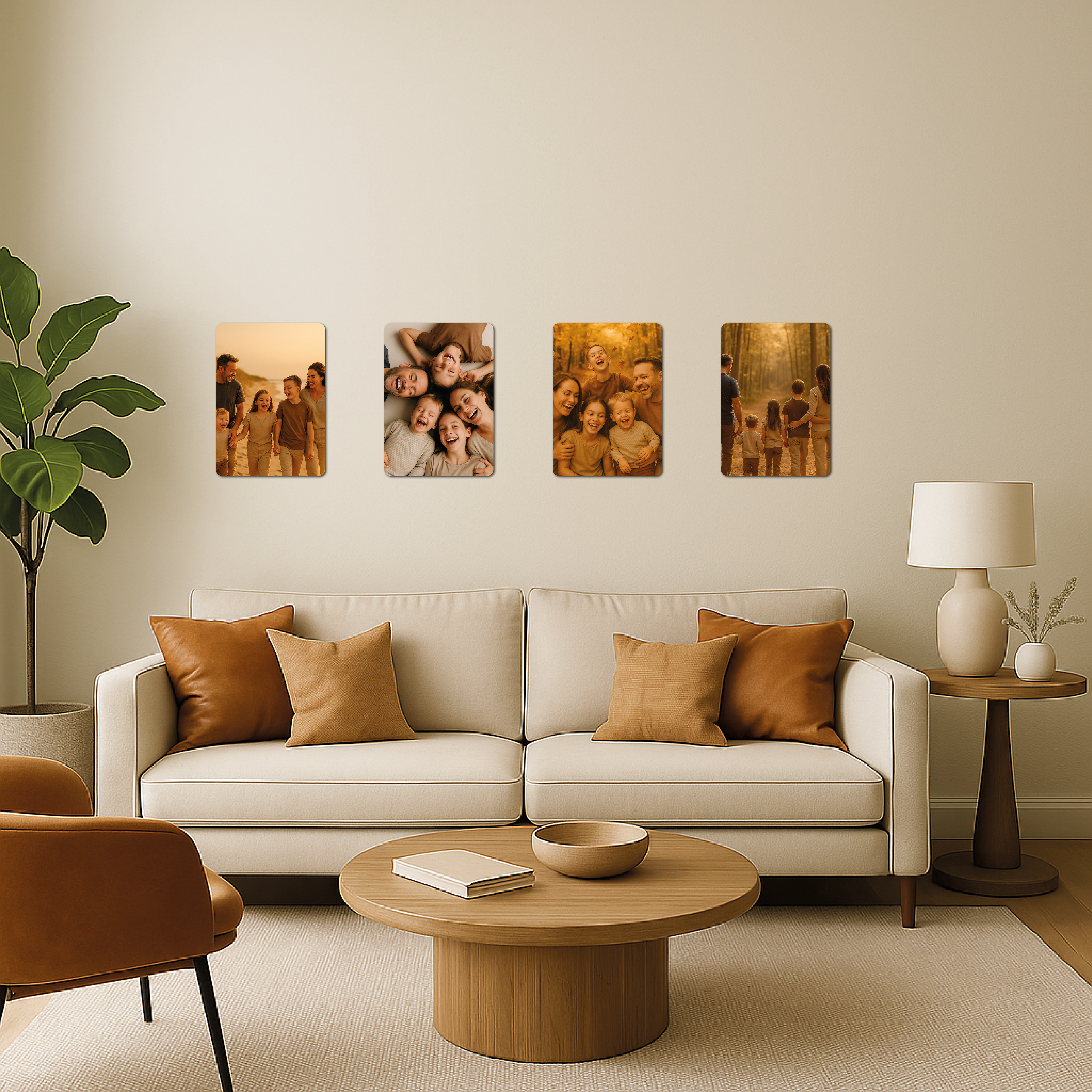 Votre photo sur panneau aluminium brillant - Format "A4"